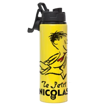 Le Petit Nicolas, Μεταλλικό παγούρι νερού με καπάκι ασφαλείας, αλουμινίου 850ml
