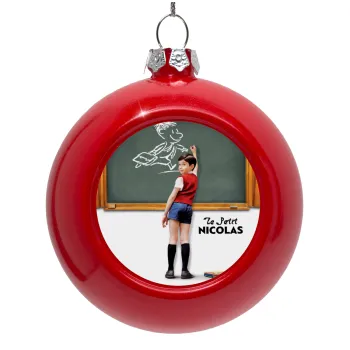 Le Petit Nicolas, Red Christmas tree ornament bauble 8cm