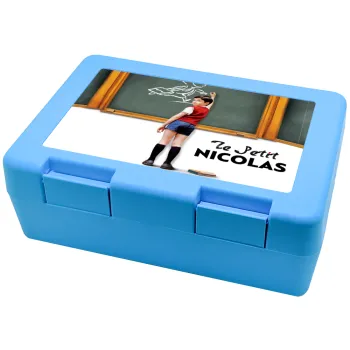 Le Petit Nicolas, Παιδικό δοχείο κολατσιού ΓΑΛΑΖΙΟ 185x128x65mm (BPA free πλαστικό)