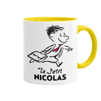 Le Petit Nicolas, Κούπα χρωματιστή κίτρινη, κεραμική, 330ml