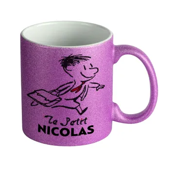 Le Petit Nicolas, Κούπα Μωβ Glitter που γυαλίζει, κεραμική, 330ml