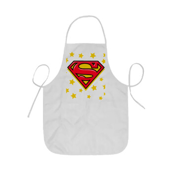 Superman Blue, Ποδιά Σεφ ολόσωμη κοντή  Παιδική (44x62cm)