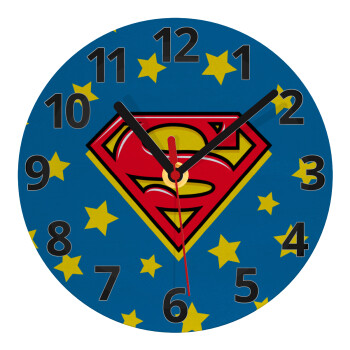 Superman Blue, Ρολόι τοίχου γυάλινο (20cm)