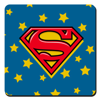 Superman Blue, Τετράγωνο μαγνητάκι ξύλινο 9x9cm