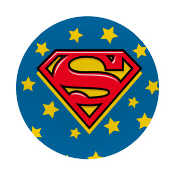 Superman Blue, Mousepad Round 20cm