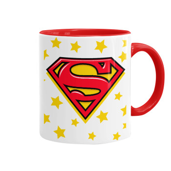 Superman Blue, Mug colored red, ceramic, 330ml