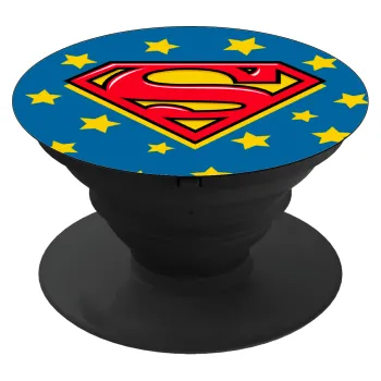 Superman Blue, Phone Holders Stand  Μαύρο Βάση Στήριξης Κινητού στο Χέρι