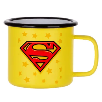 Superman Blue, Metallic enamel MATT Yellow cup 360ml