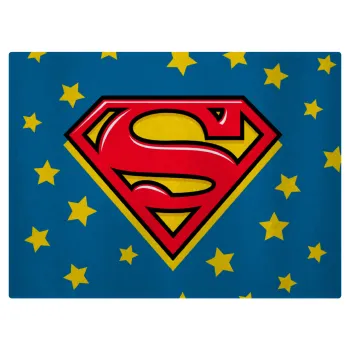Superman Blue, Επιφάνεια κοπής γυάλινη (38x28cm)