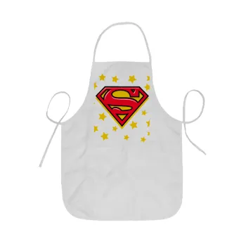 Superman Blue, Ποδιά Σεφ ολόσωμη κοντή  Παιδική (44x62cm)