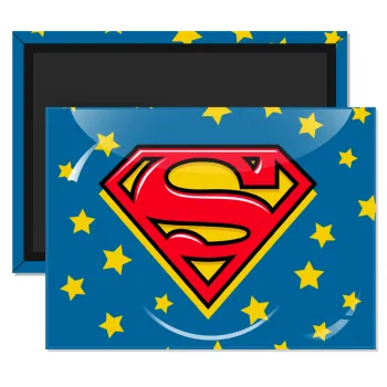 Superman Blue, Ορθογώνιο μαγνητάκι ψυγείου διάστασης 9x6cm