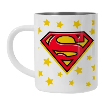 Superman Blue, Mug Stainless steel double wall 300ml