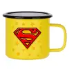 Metallic enamel MATT Yellow cup 360ml