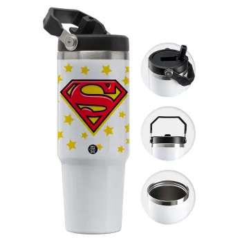 Superman Blue, Θερμός Ανοξείδωτο 30oz με χερούλι