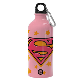 Superman Pink, Water bottle 600ml