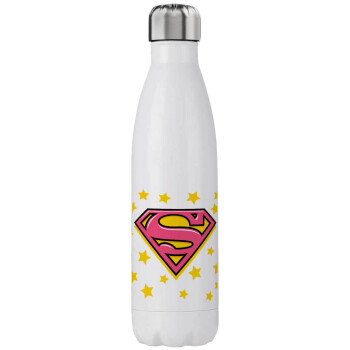 Superman Pink, Stainless steel, double-walled, 750ml