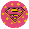 Superman Pink, Mousepad Στρογγυλό 20cm