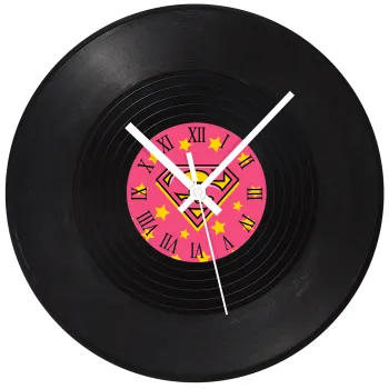 Superman Pink, Ρολόι τοίχου Βινύλιο (30cm)