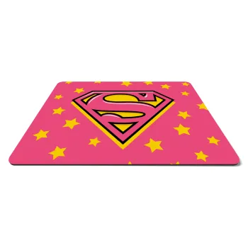 Superman Pink, Mousepad rect 27x19cm