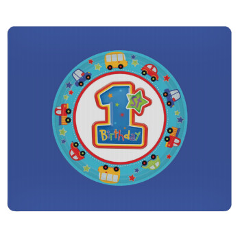 Happy 1st Birthday, Mousepad ορθογώνιο 23x19cm