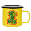 Metallic enamel MATT Yellow cup 360ml