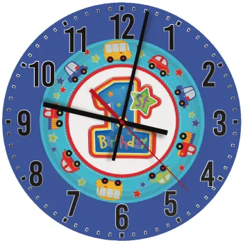 Happy 1st Birthday, Ρολόι τοίχου ξύλινο (30cm)