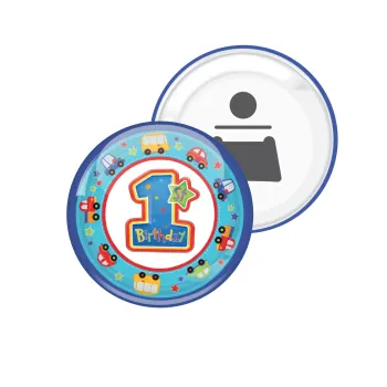 Happy 1st Birthday, Μαγνητάκι και ανοιχτήρι μπύρας στρογγυλό διάστασης 5,9cm