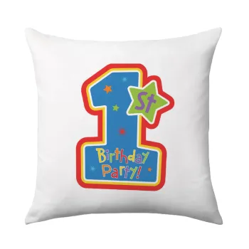 Happy 1st Birthday, Sofa cushion 40x40cm includes filling