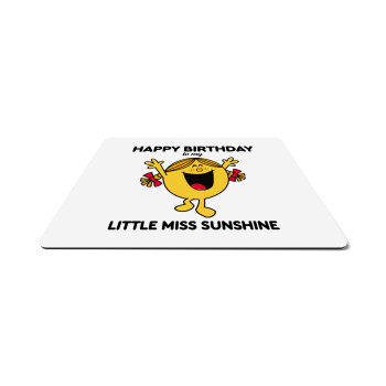 Happy Birthday miss sunshine, Mousepad rect 27x19cm