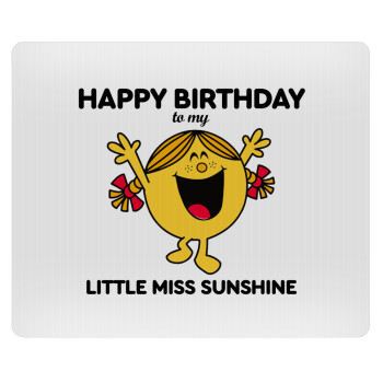 Happy Birthday miss sunshine, Mousepad rect 23x19cm