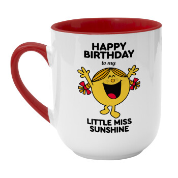 Happy Birthday miss sunshine, Κούπα κεραμική tapered 260ml