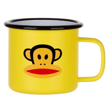 Monkey, Κούπα Μεταλλική εμαγιέ ΜΑΤ Κίτρινη 360ml