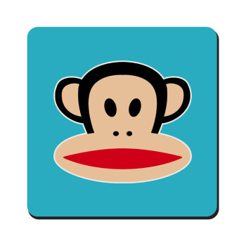 Monkey, Τετράγωνο μαγνητάκι ξύλινο 9x9cm