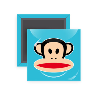 Monkey, Μαγνητάκι ψυγείου τετράγωνο διάστασης 5x5cm