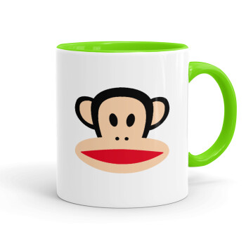 Monkey, Κούπα χρωματιστή βεραμάν, κεραμική, 330ml