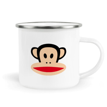 Monkey, Κούπα Μεταλλική εμαγιέ λευκη 360ml