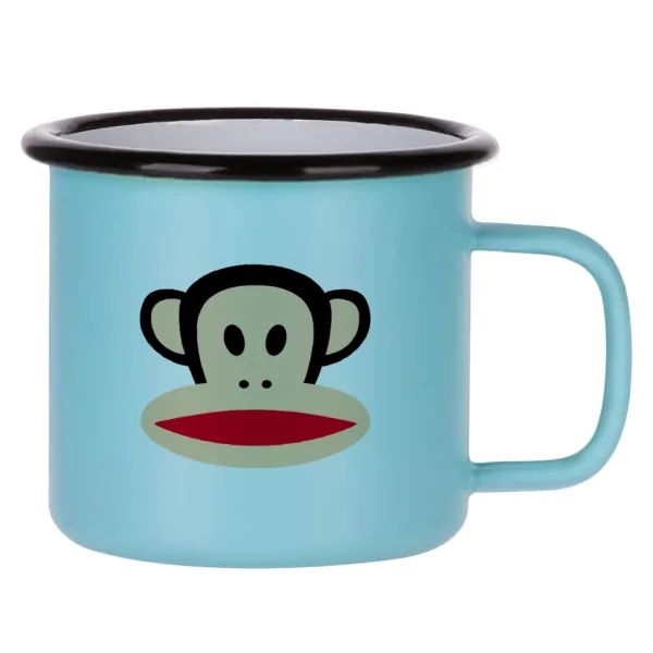 Monkey — Κούπα Μεταλλική εμαγιέ ΜΑΤ σιέλ 360ml