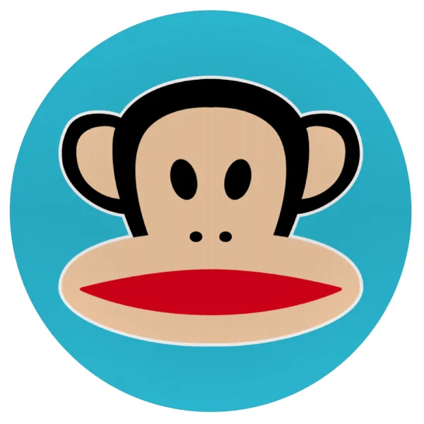 Monkey — Mousepad Στρογγυλό 20cm