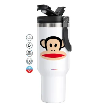 Monkey, Mega Tumbler με καπάκι, διπλού τοιχώματος (θερμό) 1,2L