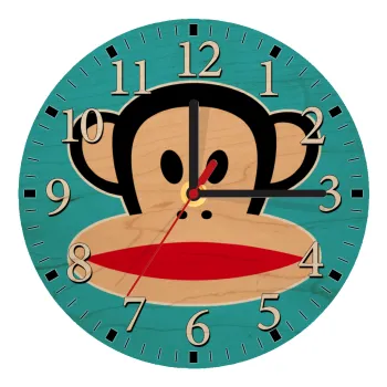Monkey, Ρολόι τοίχου ξύλινο plywood (20cm)