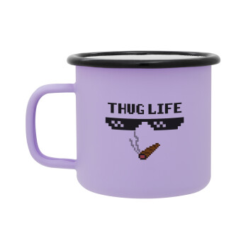 thug life, Κούπα Μεταλλική εμαγιέ ΜΑΤ Light Pastel Purple 360ml