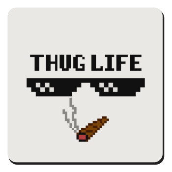 thug life, Τετράγωνο μαγνητάκι ξύλινο 9x9cm