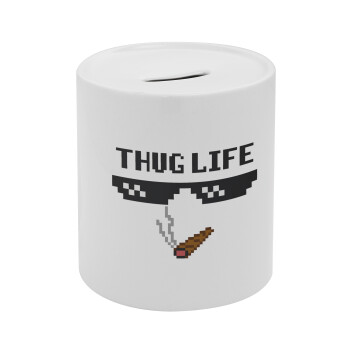 thug life, Κουμπαράς πορσελάνης με τάπα