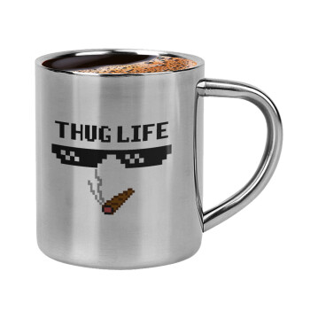 thug life, Double-wall metal cup for espresso (220ml)