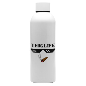 thug life, Μεταλλικό παγούρι νερού, 304 Stainless Steel 800ml