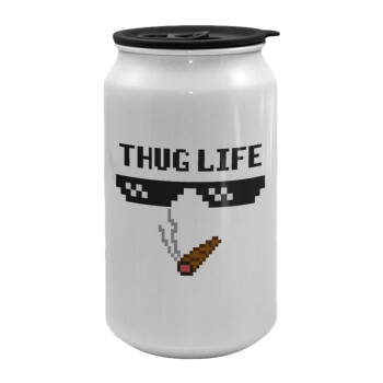 thug life, Κούπα ταξιδιού μεταλλική με καπάκι (tin-can) 500ml