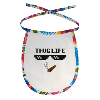 thug life, Σαλιάρα μωρού αλέκιαστη με κορδόνι Χρωματιστή