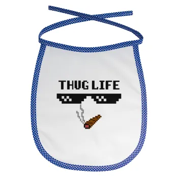 thug life, Σαλιάρα μωρού αλέκιαστη με κορδόνι Μπλε