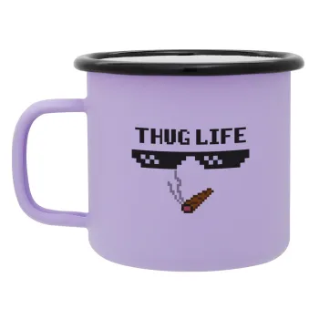 thug life, Κούπα Μεταλλική εμαγιέ ΜΑΤ Light Pastel Purple 360ml