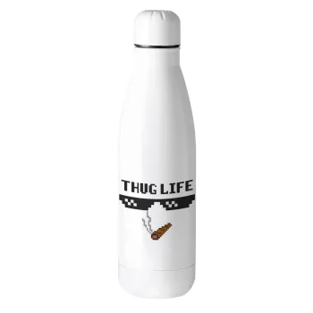 thug life, Μεταλλικό παγούρι θερμός (Stainless steel), 500ml